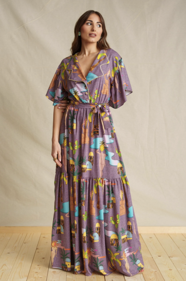 Purple Edem Maxi Dress